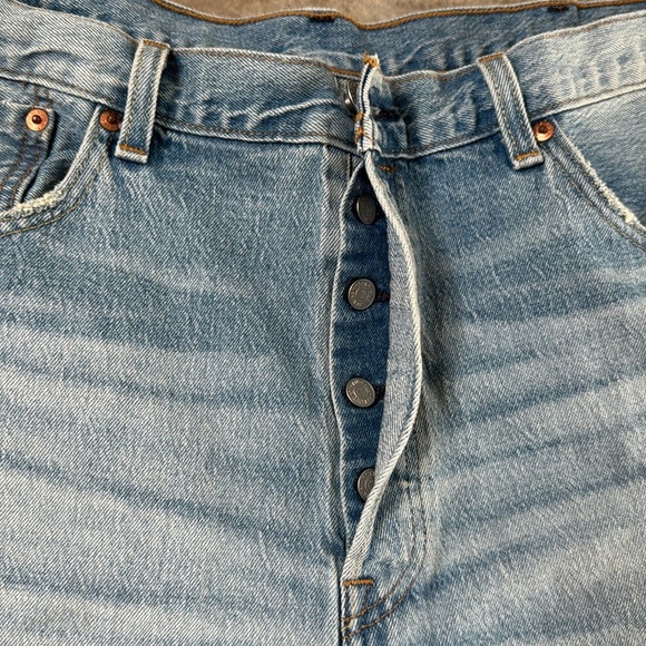 Levi’s 501 Men Buttonfly Denim Short size 38 - Picture 3 of 10